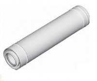 Odkouření kondenzační Brilon 52101510 - fasádní trubka koaxiální DN125/80 x 250 mm, nerez